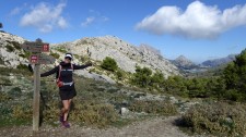 Julia hiking one of her favourites - the GR221 across Mallorca